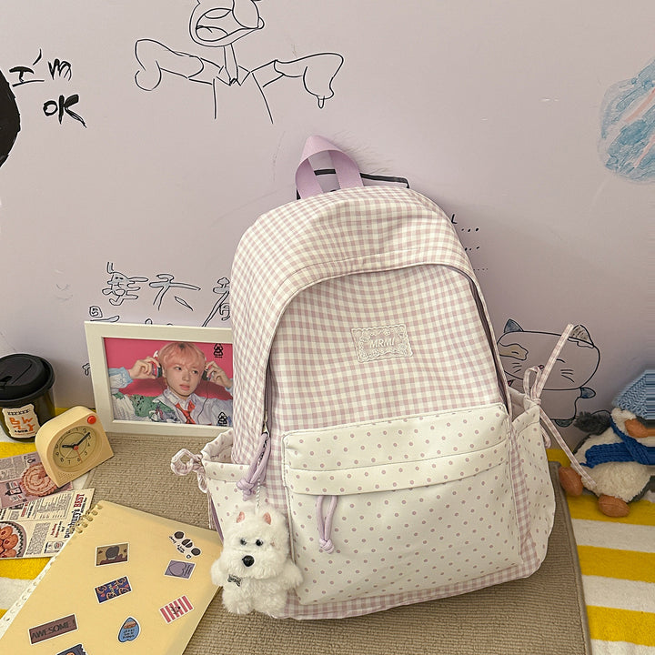 Chic Plaid Backpack Stornfield