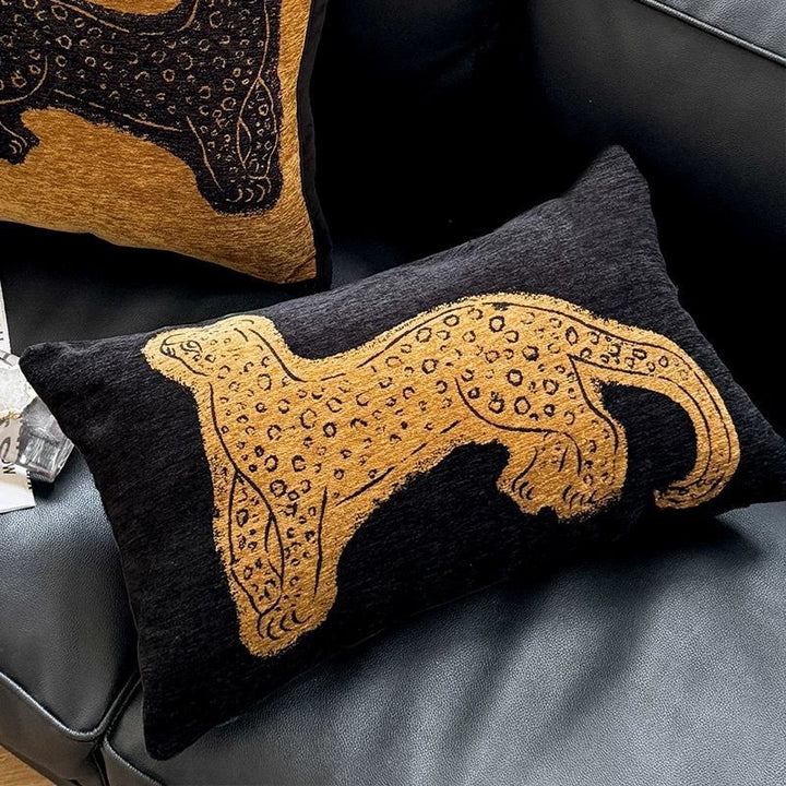 Decorative Leopard Print Throw Pillow