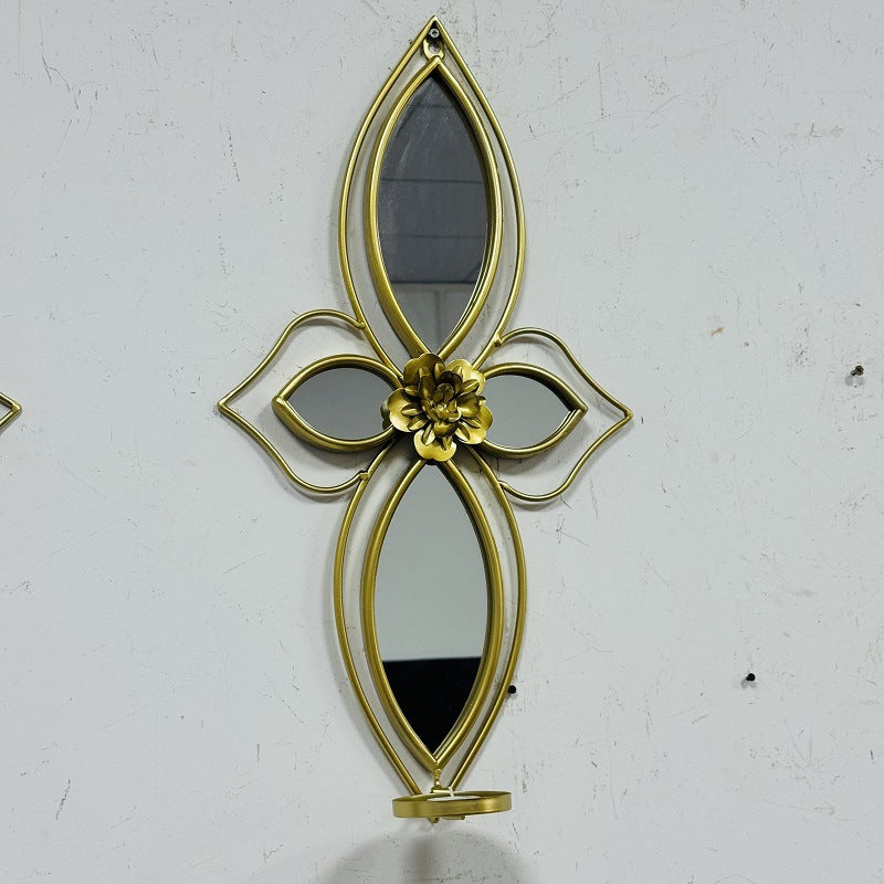 Elegant Botanical Wall Mirror with Decorative Floral Accents Stornfield