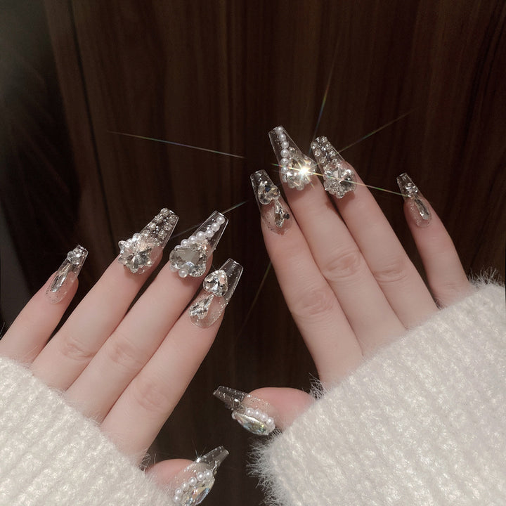 Decorative Crystal Embellished Nail Tips Stornfield