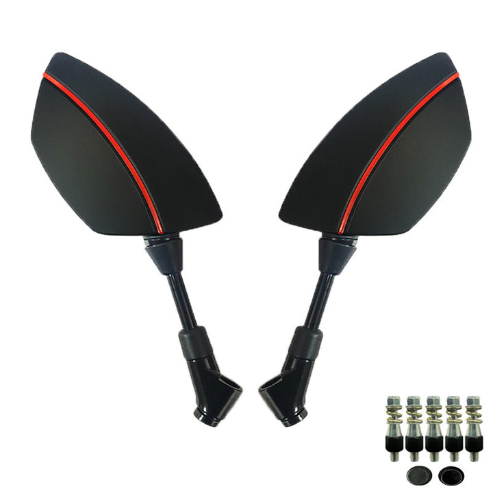 Motorcycle Mirror Set with Aerodynamic Design and High Stability Stornfield