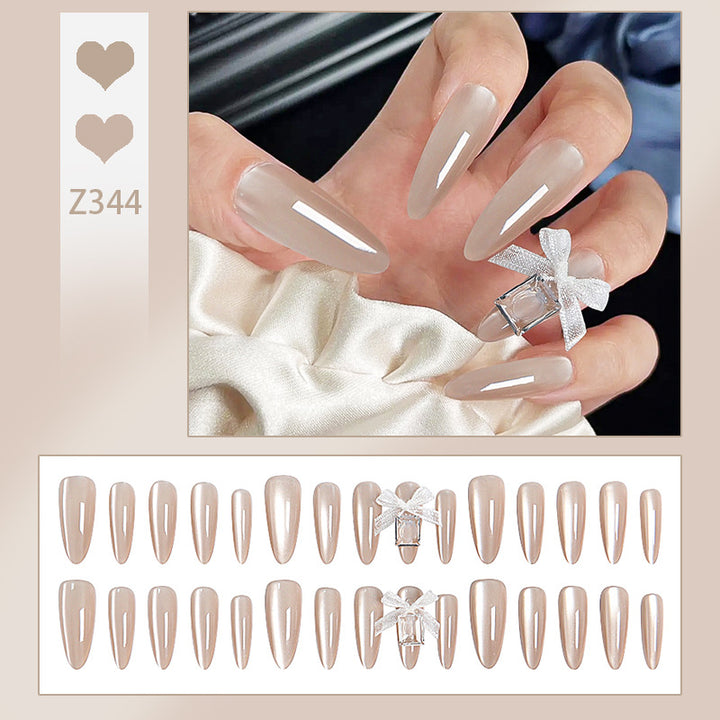 Elegant artificial nail tips with a glossy finish Stornfield