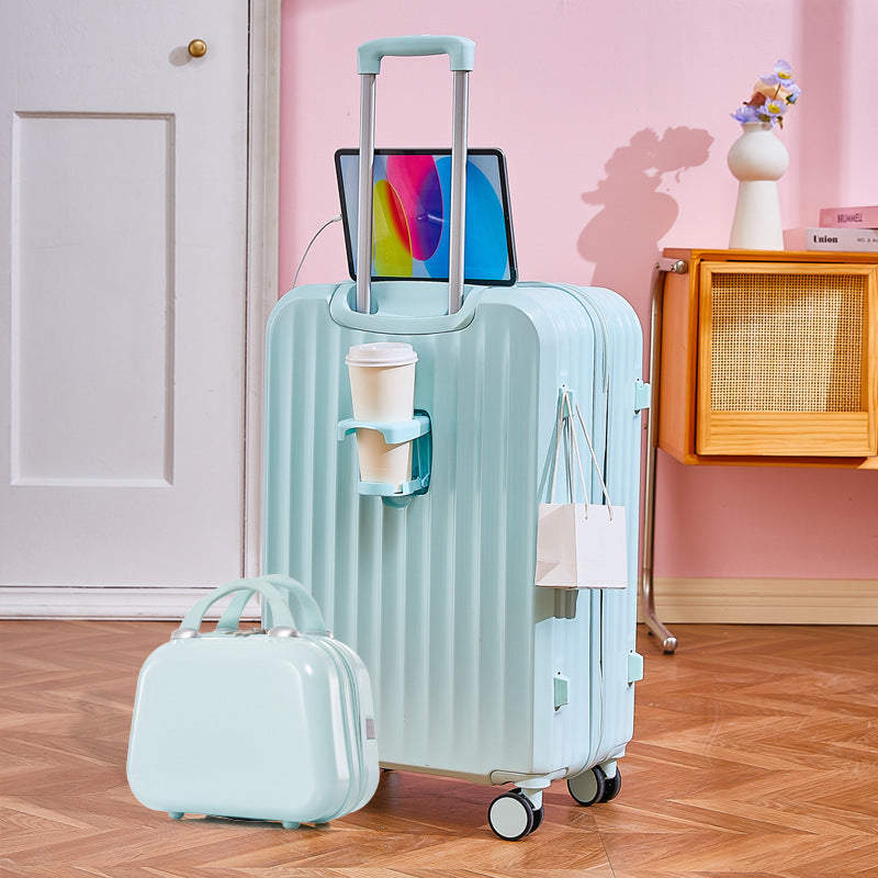 Functional Tech-Integrated Rolling Suitcase Stornfield