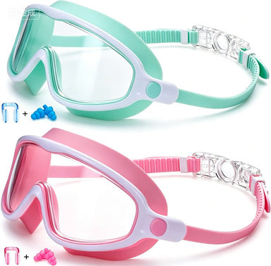 Swim protection goggles with adjustable nose piece and anti-fog technology Stornfield