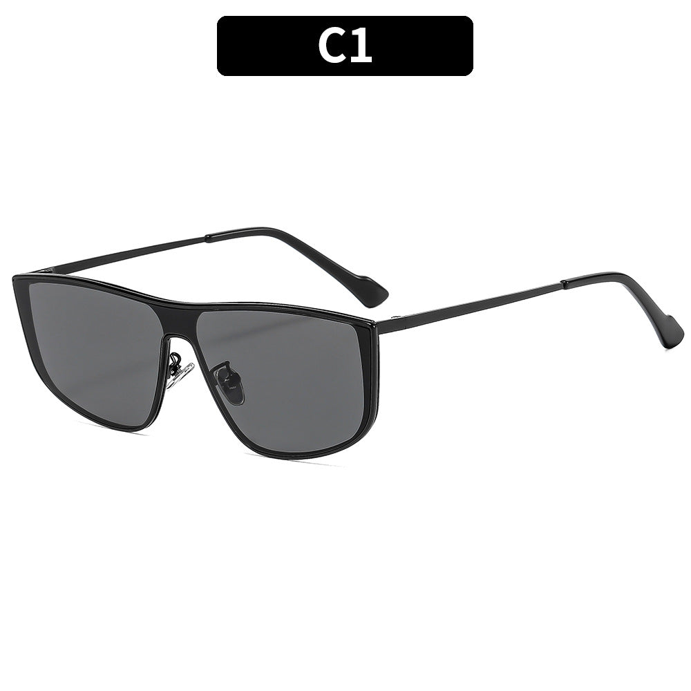 Sleek Angular Frame Sunglasses