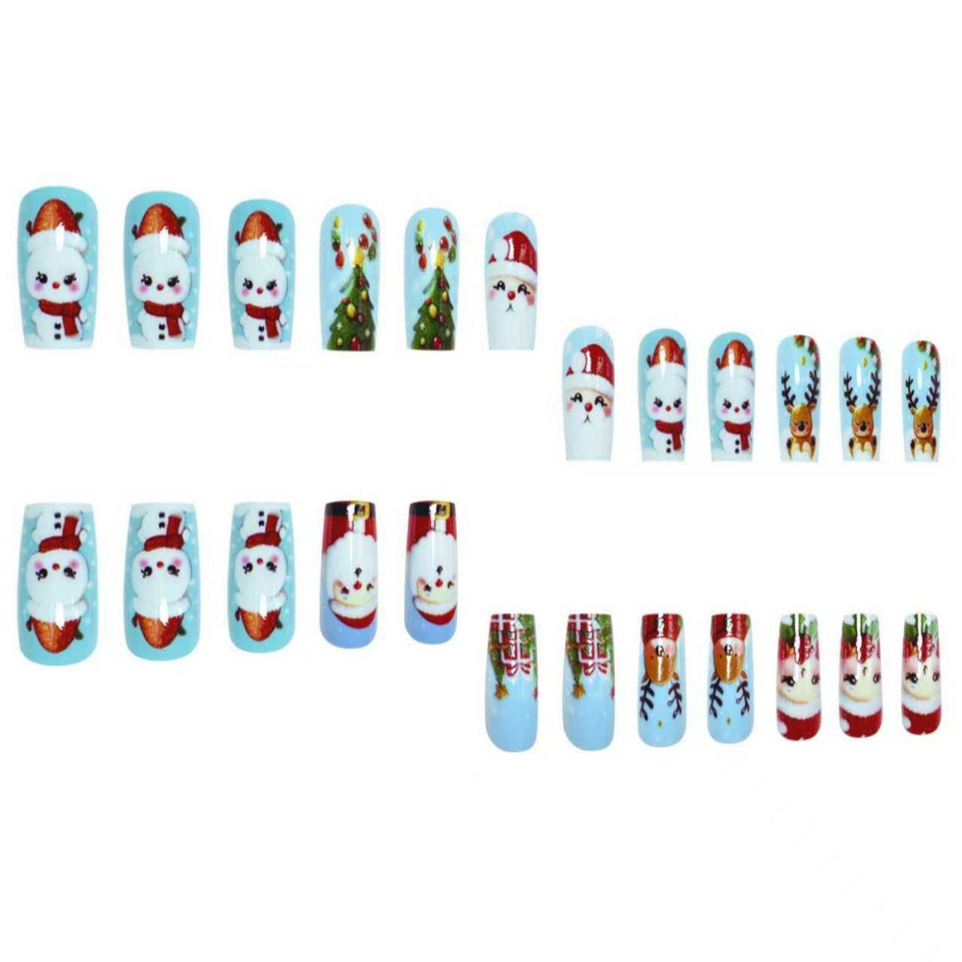 Festive Holiday Character Nail Art Set Stornfield