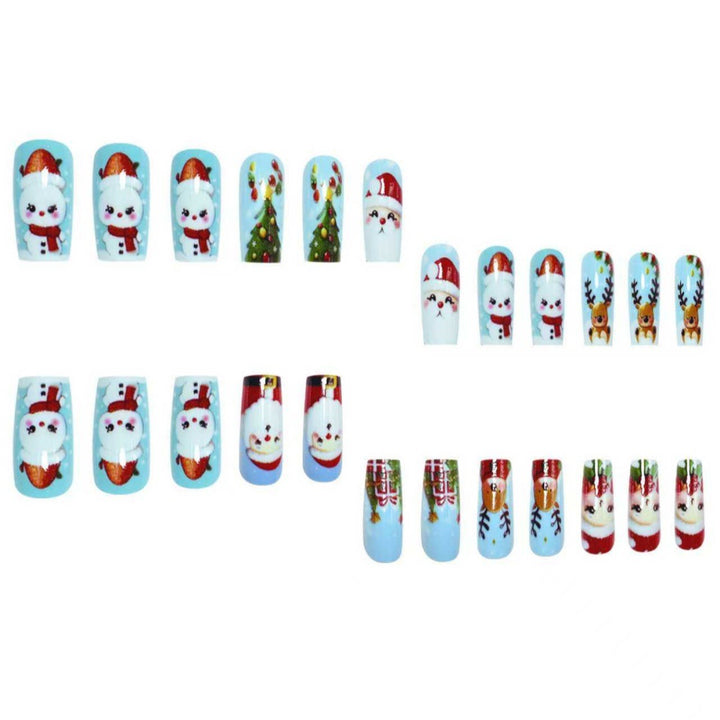 Festive Holiday Character Nail Art Set Stornfield