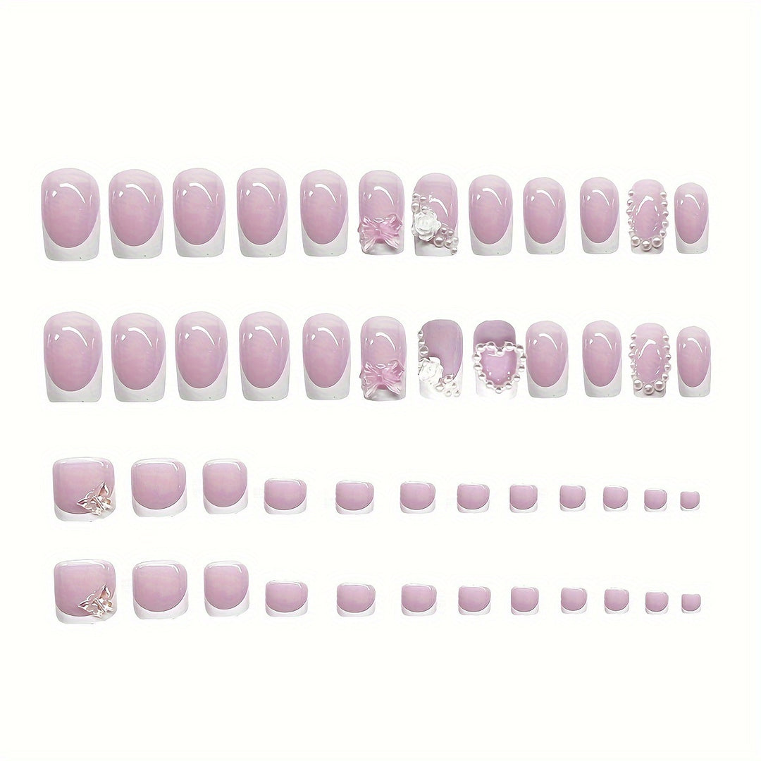 Floral Embellished Nail Art Set Stornfield