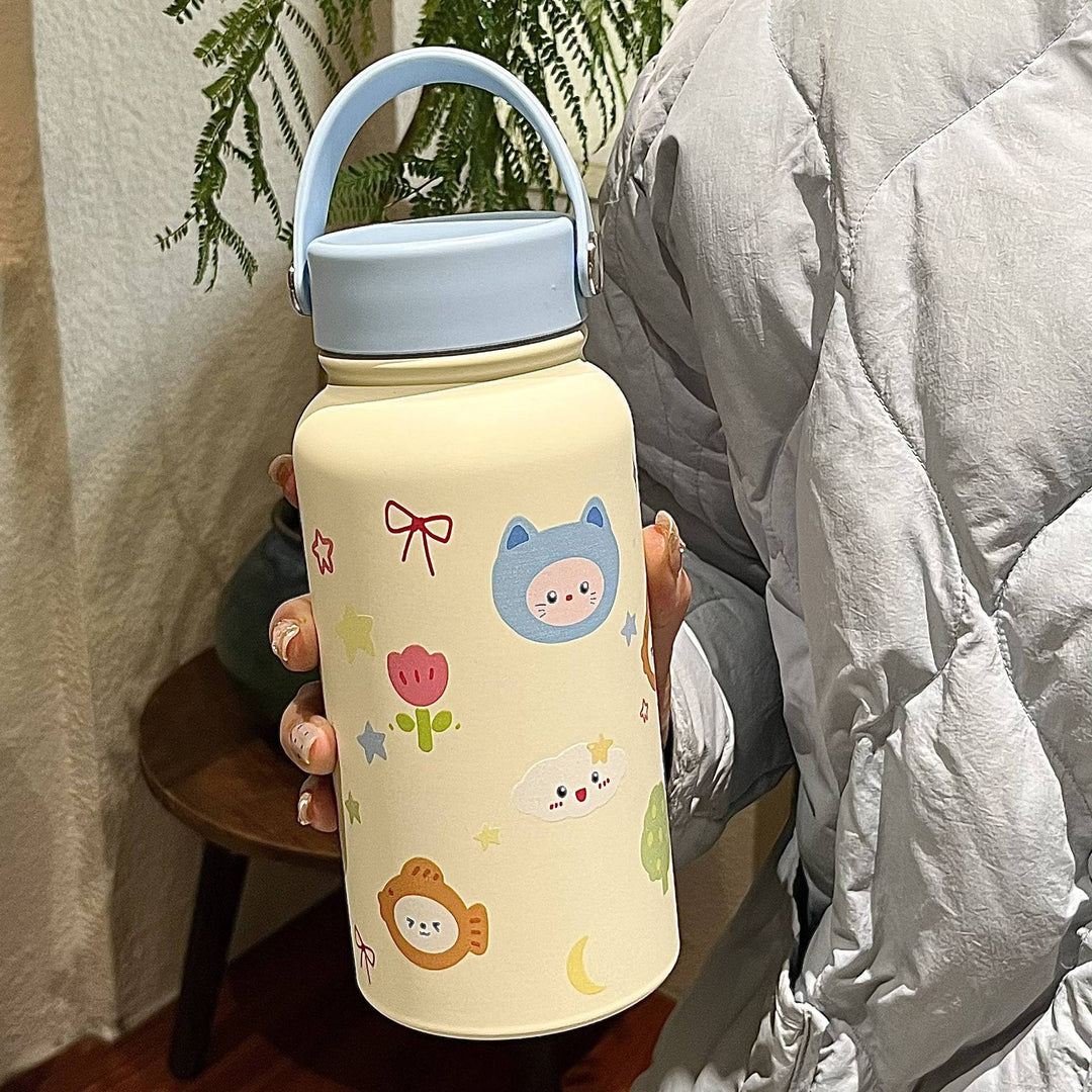 Women’s insulated bottle with practical carrying bag and playful design Stornfield
