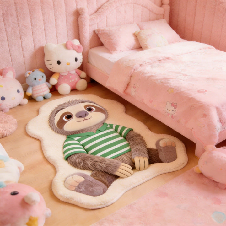 Cartoon Sloth Shaped Area Rug