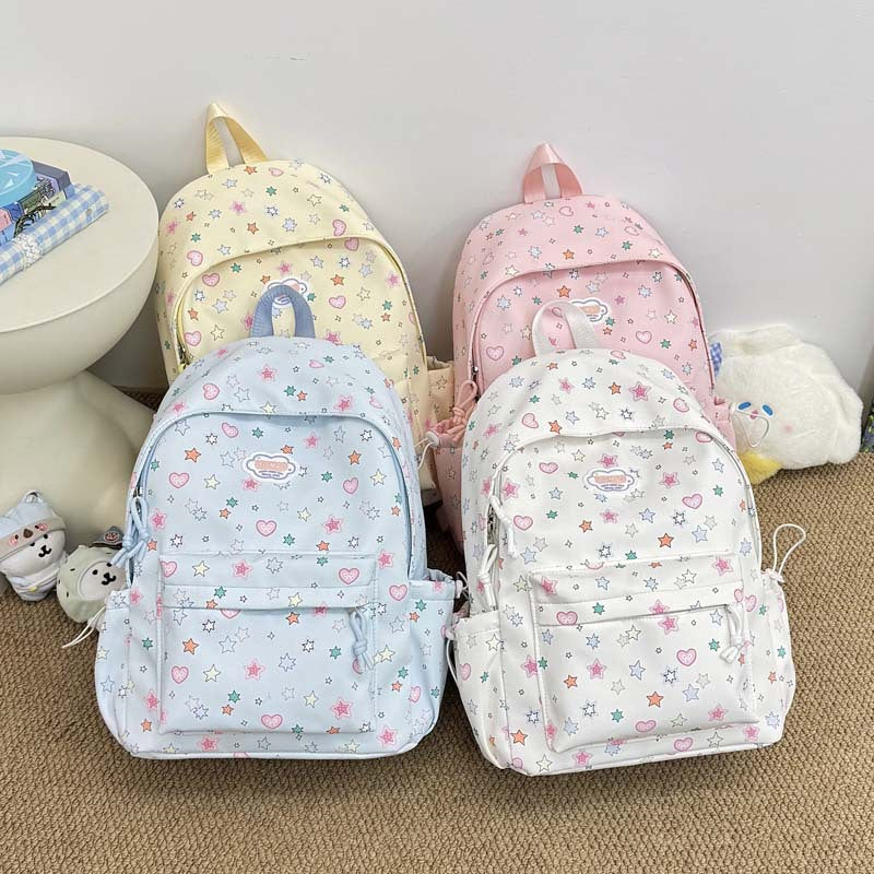 Playful Star-Print Backpack Stornfield