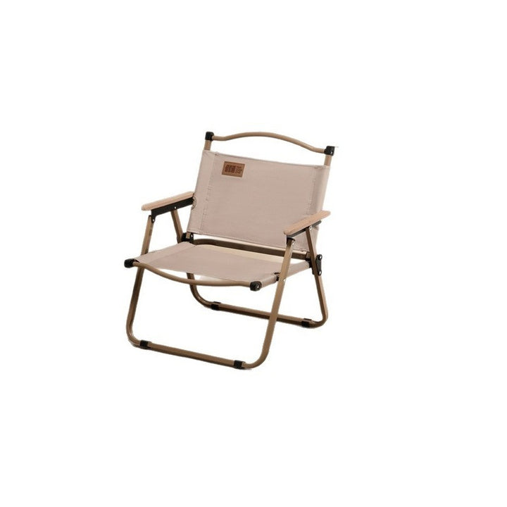 Foldable Outdoor Chair With Wooden Armrests Stornfield