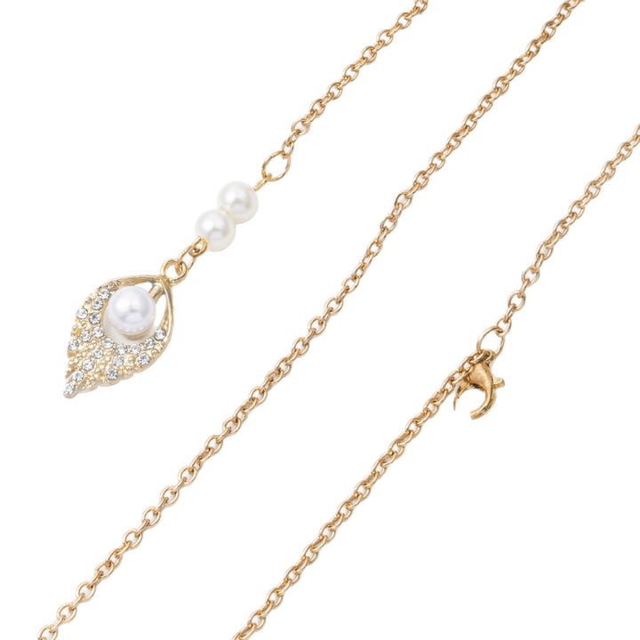 Elegant Dangle Pearl Earrings with Chain Stornfield