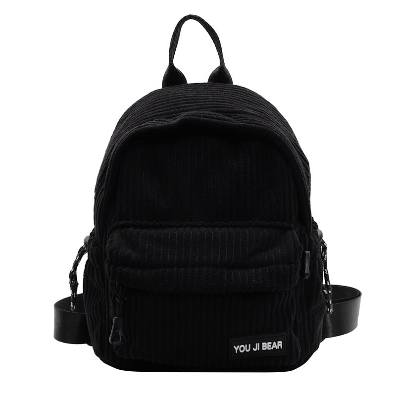 Corduroy Compact School Backpack Stornfield