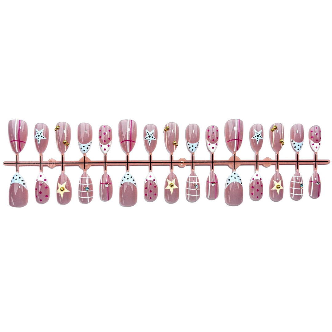 Artistic Decorative Press-On Nail Set 1790746064