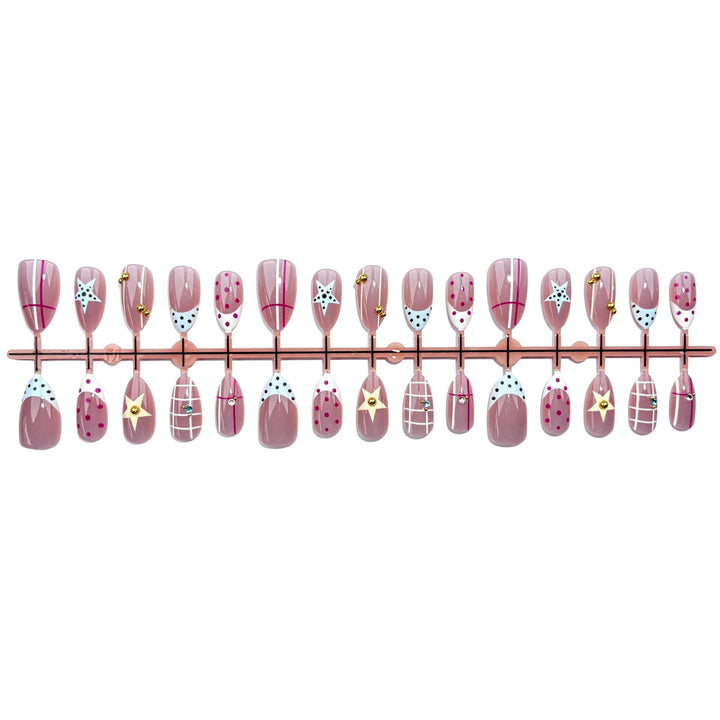 Artistic Decorative Press-On Nail Set 1790746064