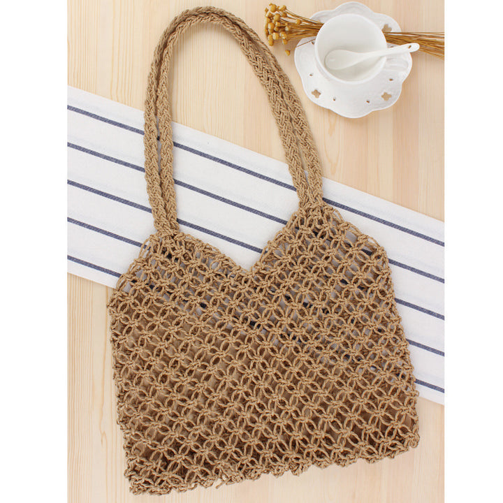 Fashionable net tote bag made from natural materials Stornfield