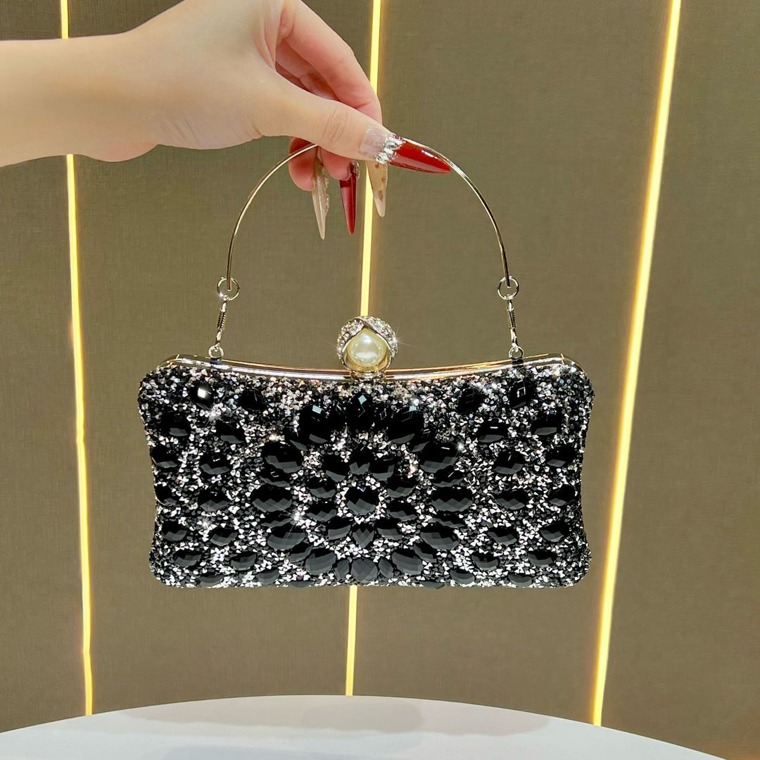 Ornate Gem-Embellished Evening Clutch