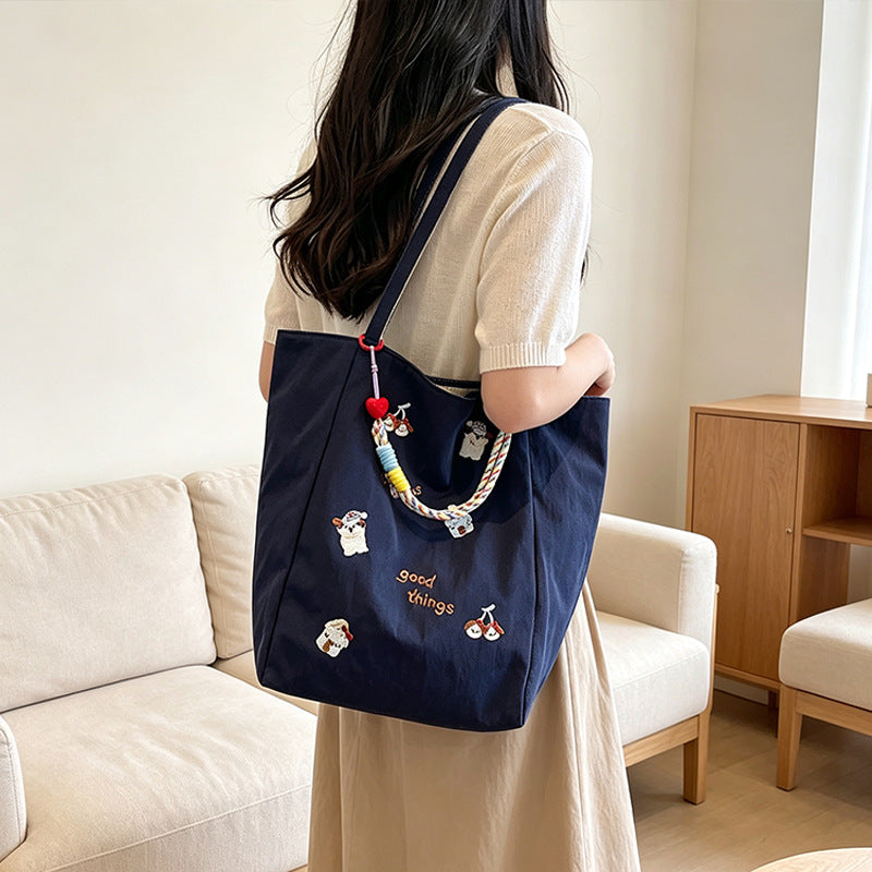 Embroidered Casual Tote Stornfield