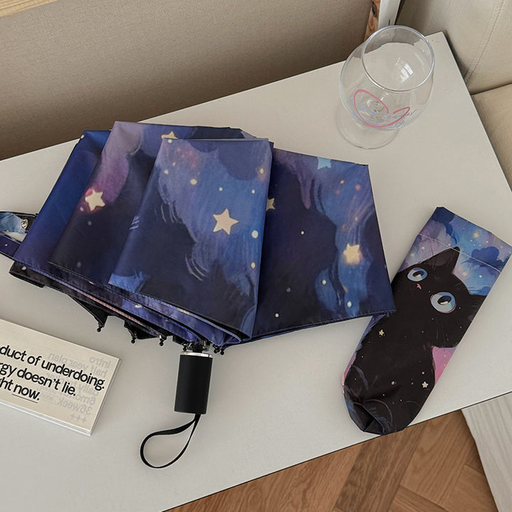 Women's umbrella with cute cat design by Stornfield