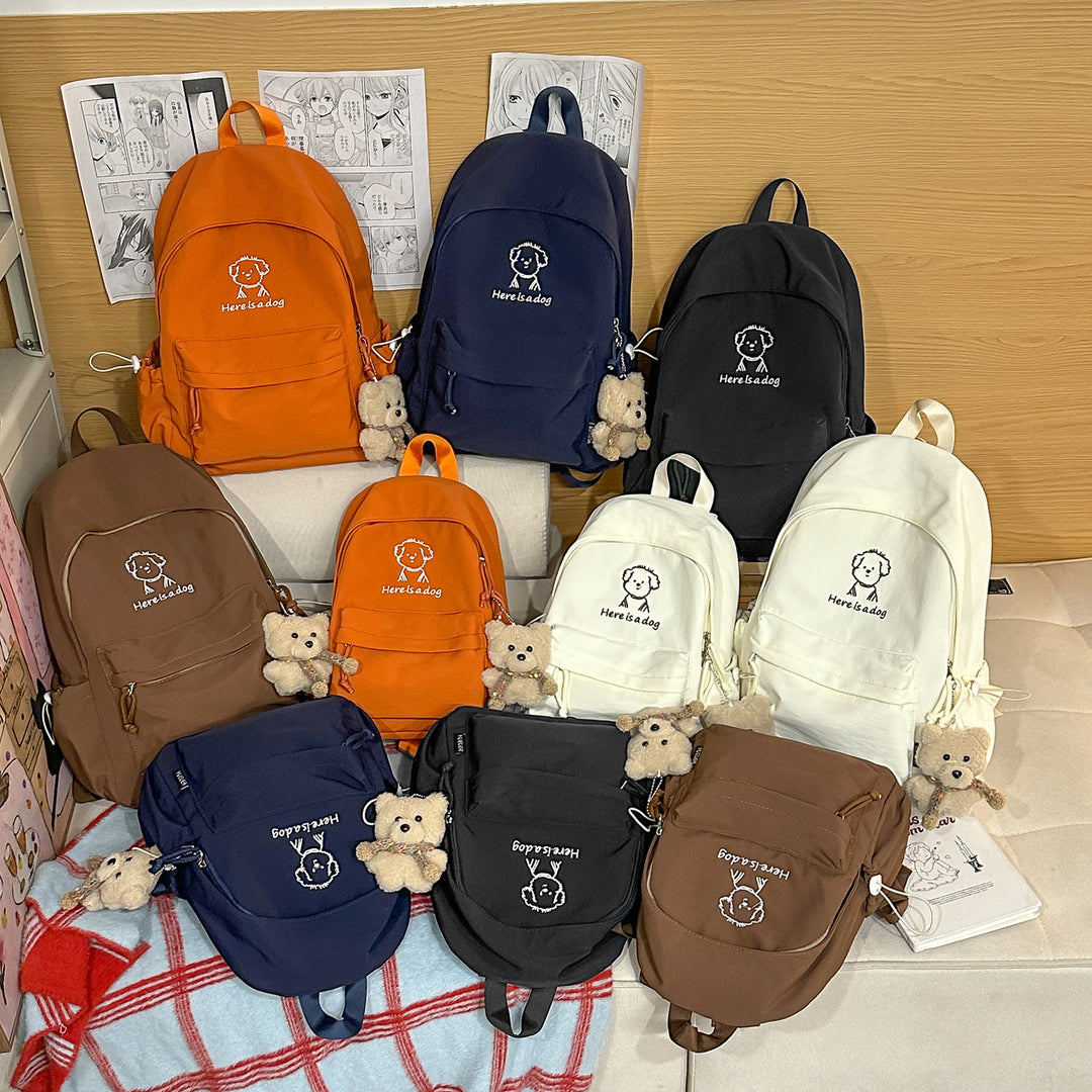 Playful Illustrated Casual Backpack Stornfield