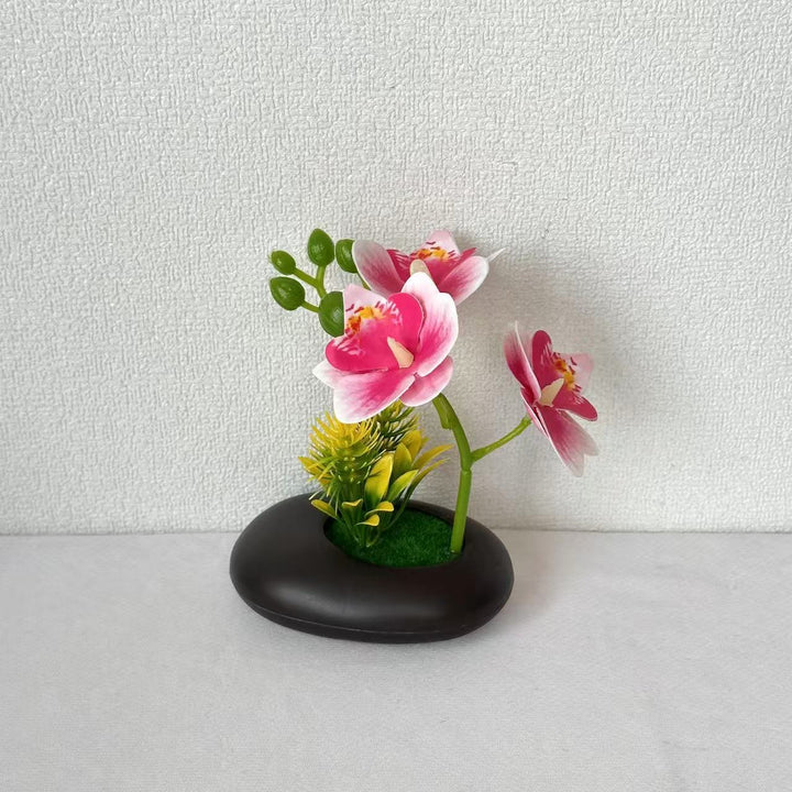 Decorative Faux Orchid Blossom Arrangement