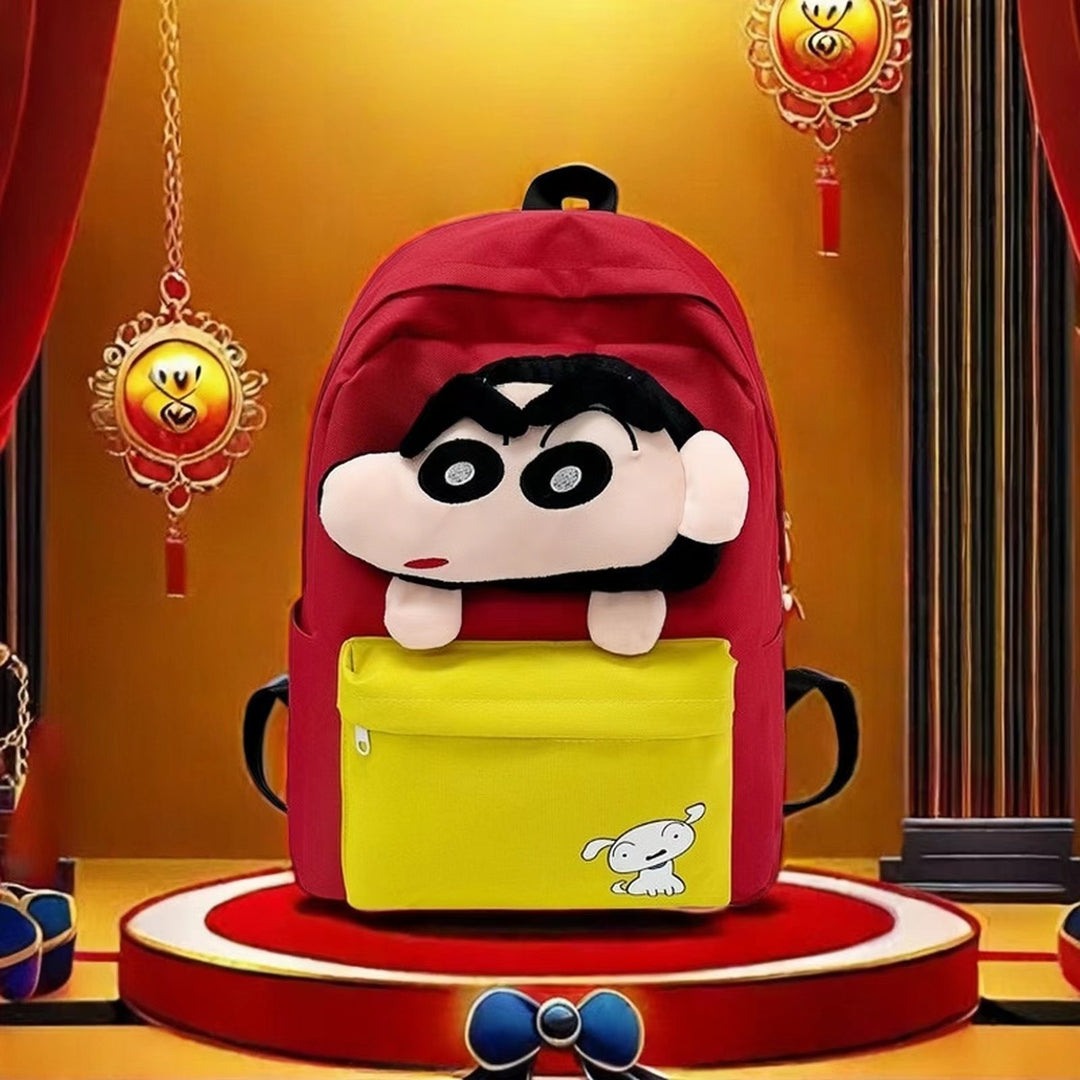 Plush backpack with character design Stornfield