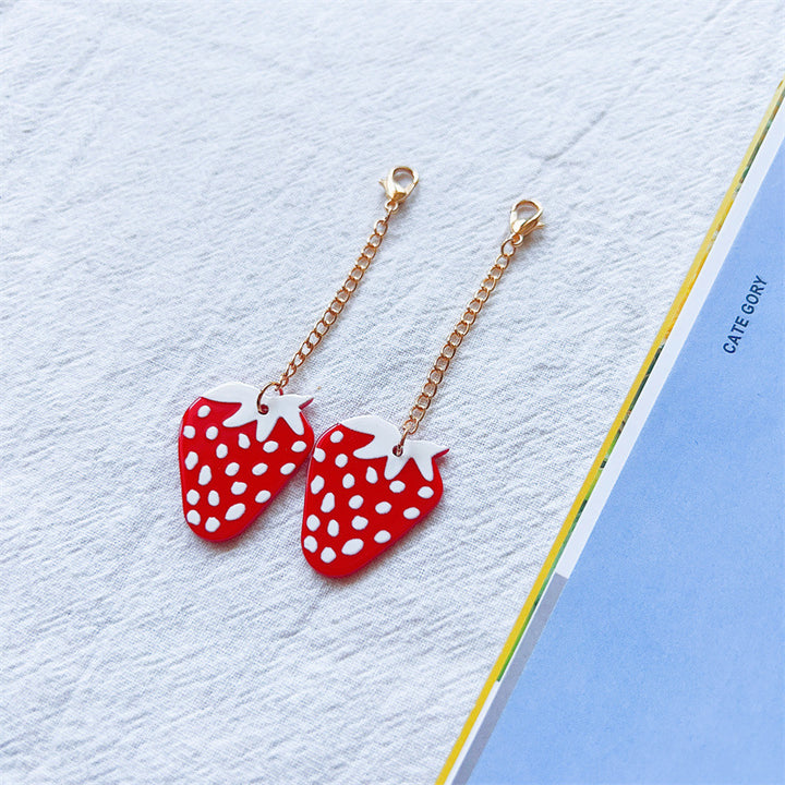 Charming Strawberry Pendant Earrings Stornfield