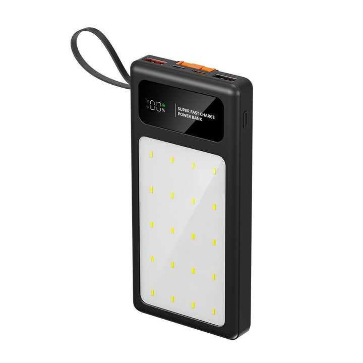 Wearable power bank with super fast charging function and digital charge level display Stornfield