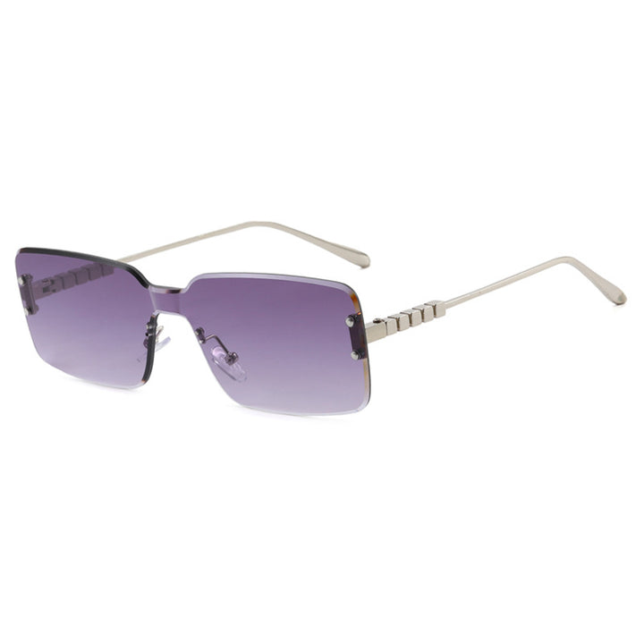 Women's modern rectangular sunglasses with stylish metal frame Stornfield