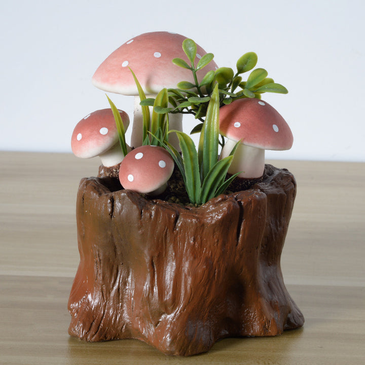 Decorative Mushroom Plant Sculpture