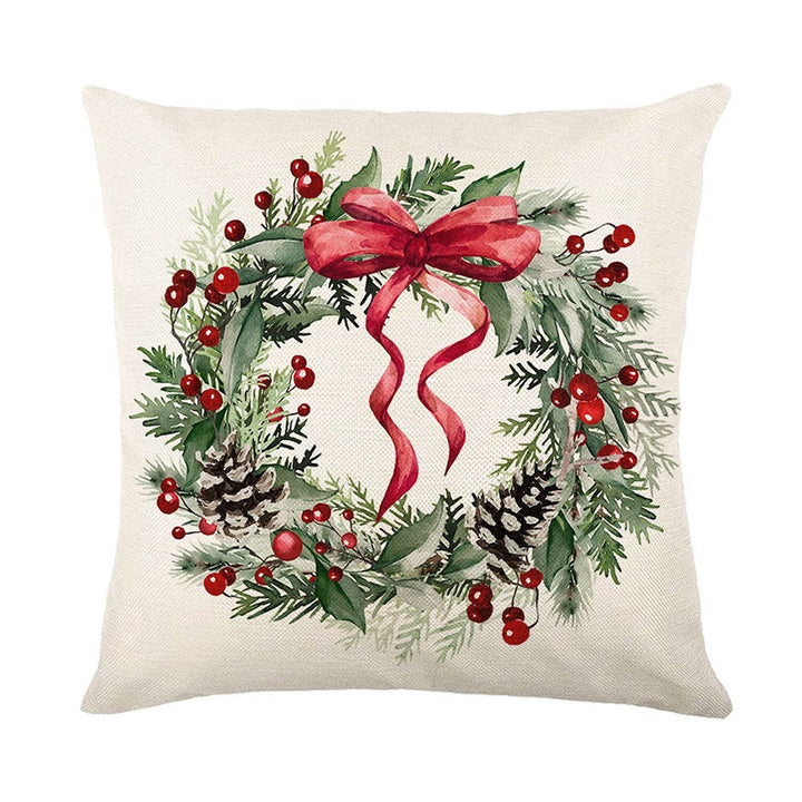 Christmas-Themed Decorative Throw Cushion