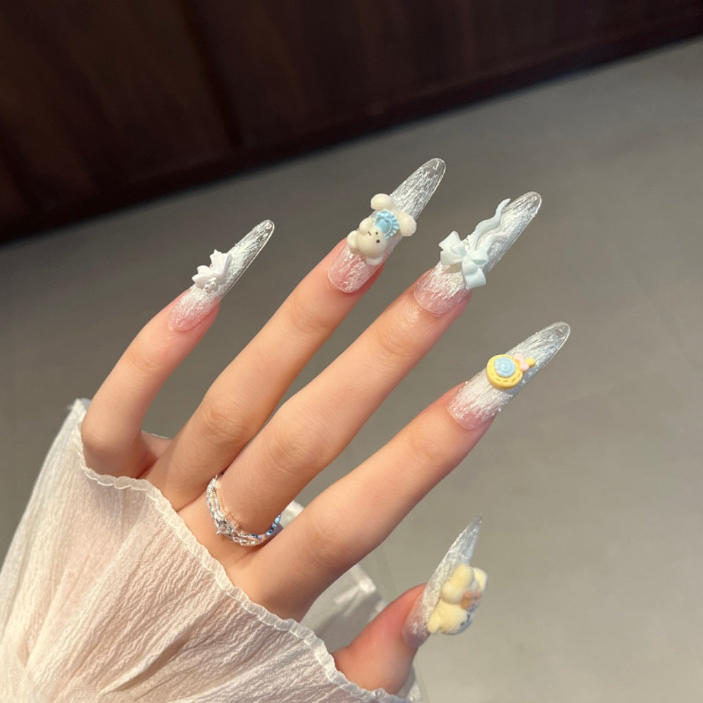 Creative 3D Cartoon-Themed Press-On Nail Art Stornfield