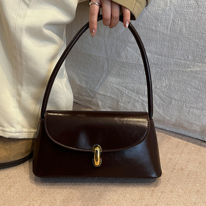 Elegant Structured Handheld Satchel