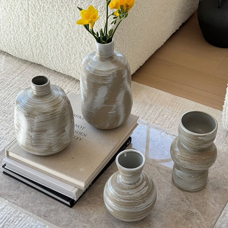 Contemporary Textured Ceramic Vase