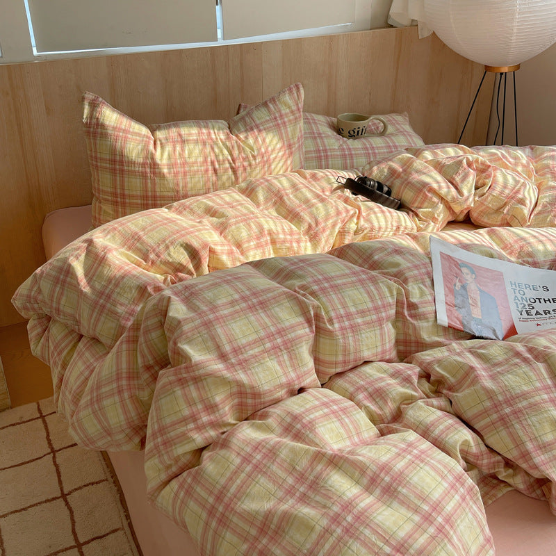 Striped Cotton Duvet Cover Set