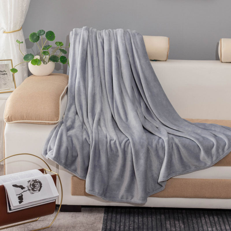 Ladies luxurious fleece blanket with soft texture Stornfield