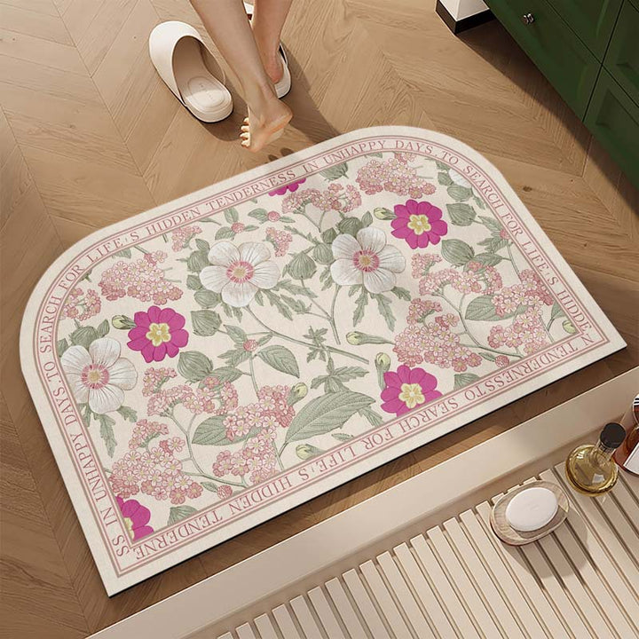 Decorative Floral Area Mat