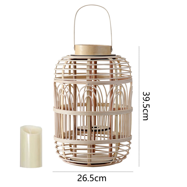 Decorative Rattan Lantern Stornfield