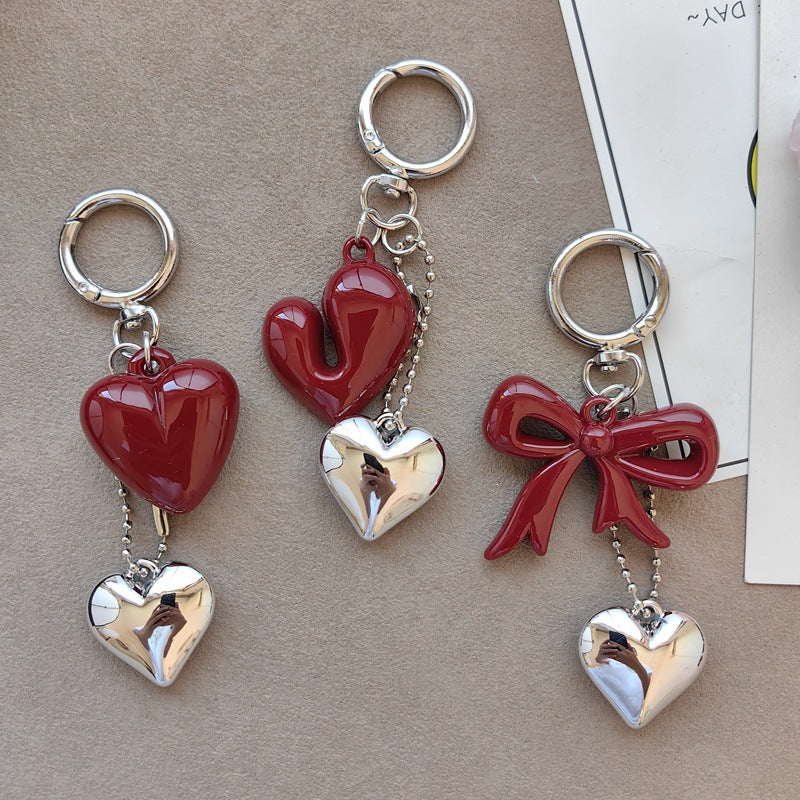 Keychain with bow and heart motif Stornfield