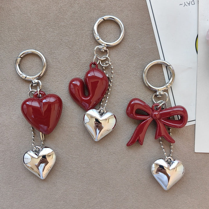 Keychain with bow and heart motif Stornfield