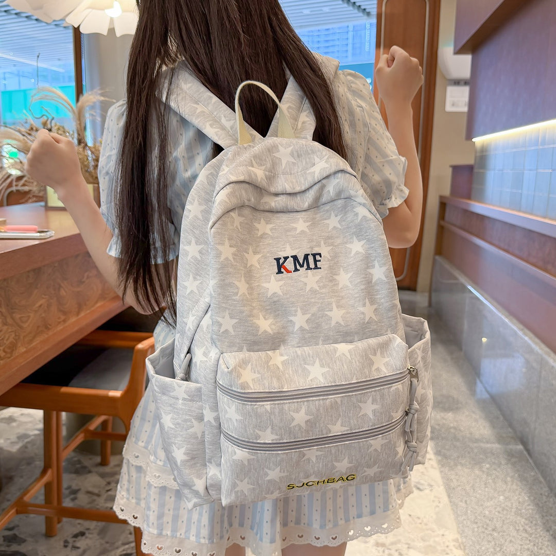 Star-Printed Casual Backpack Stornfield