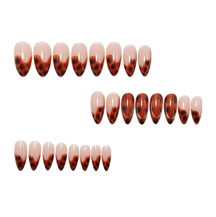Shiny Artificial Nails in Elegant Teardrop Design Stornfield