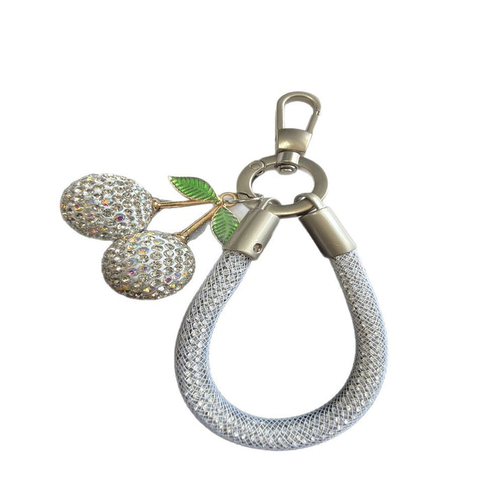 Decorative Rhinestone Cherry Keychain Stornfield