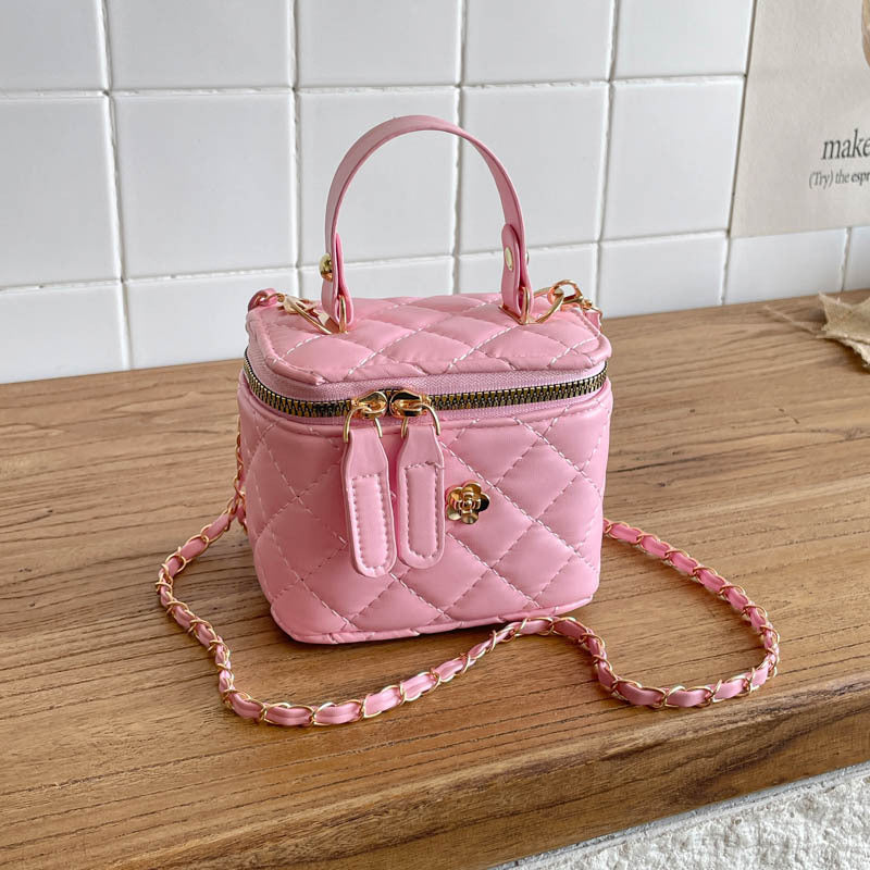 Quilted Faux Leather Mini Crossbody Bag