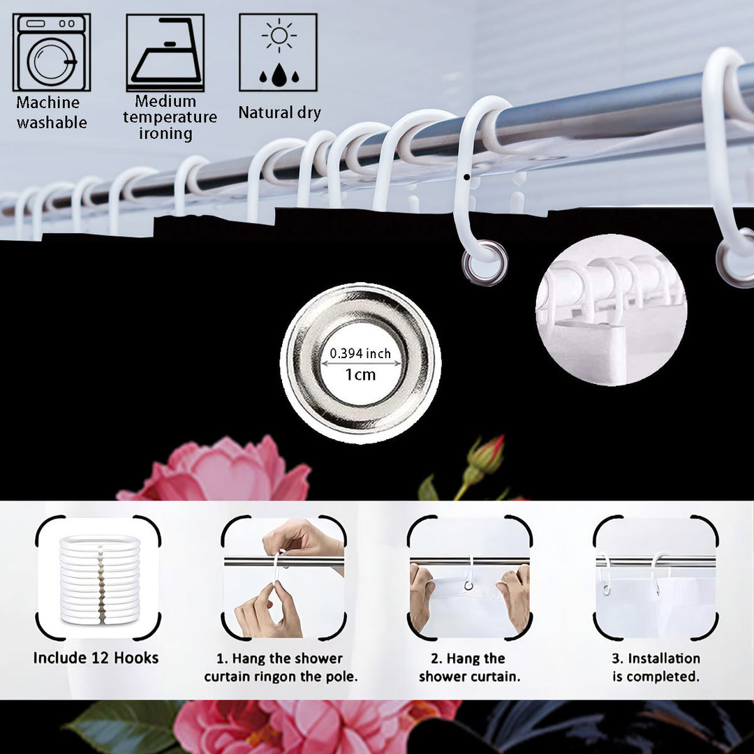 Autumn Leaves Digital Bathroom Set Stornfield