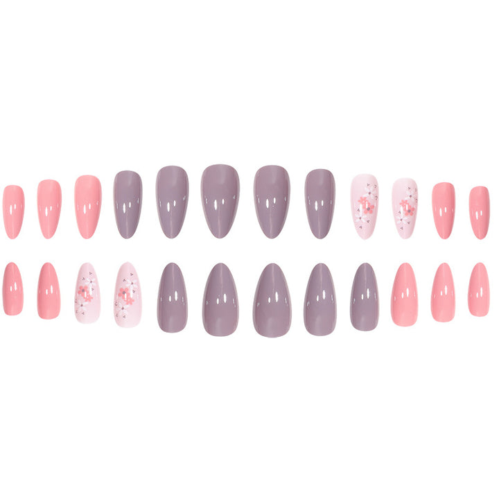 Floral Design Stiletto Nail Set Stornfield