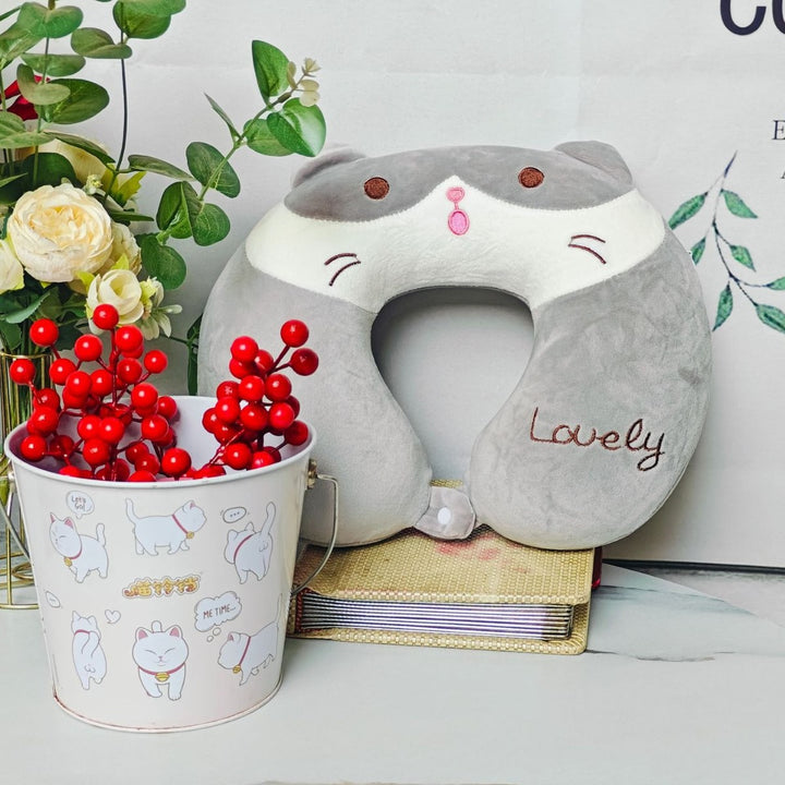 Unisex Neck Support Pillow with Cute Animal Design Stornfield