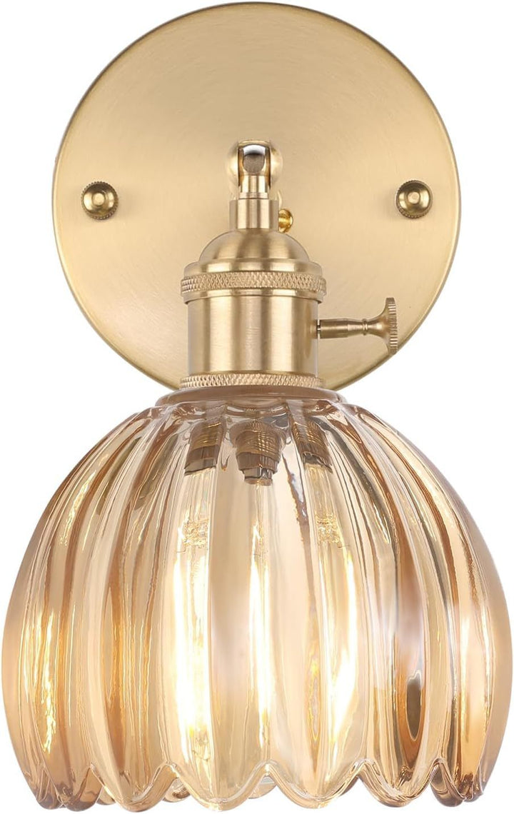 Elegant Glass Wall Sconce