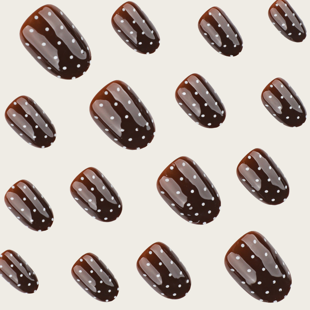 Trendy Polka Dot Press-On Nails Stornfield